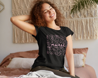 Boho Nurse Floral Coquette SVG PNG | Nurse Blue Floral Shirt Product Image 3