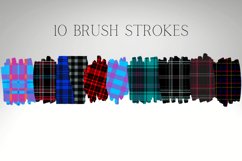 Plaid Brush Strokes Clipart Product Image 1