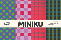 Printable plaid pattern papers for card makers