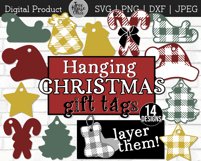 Plaid Chrismtas Tags with 14 Designs for Layering