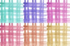 Plaid Cute Watercolor Digital Papers Background Product Image 2