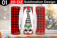 Christmas Sublimation Tumbler | Plaid Gnome Designs Product Image 2