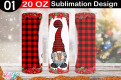 Christmas Sublimation Tumbler | Plaid Gnome Designs Product Image 4