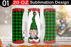Christmas Sublimation Tumbler | Plaid Gnome Designs Product Image 5
