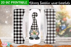 Christmas Sublimation Tumbler | Plaid Gnome Design Product Image 3
