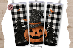 Jack O Lantern Halloween Tumbler Wraps PNG Product Image 2