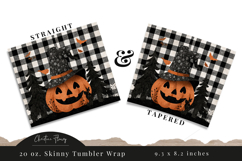 Jack O Lantern Halloween Tumbler Wraps PNG Product Image 6