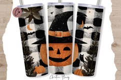Jack O Lantern Halloween Tumbler Wraps PNG Product Image 3