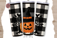 Jack O Lantern Halloween Tumbler Wraps PNG Product Image 4