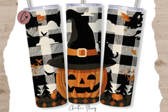 Jack O Lantern Halloween Tumbler Wraps PNG Product Image 5