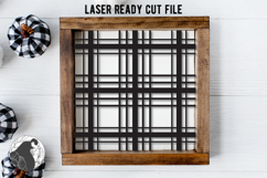 Plaid Laser Cut File SVG, Laser Ready Plaid Background SVG Product Image 1