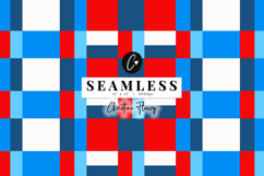 Seamless Plaid 4th Of July Digital Product Image 1