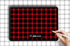 Plaid Pattern Brush  Procreate Texture