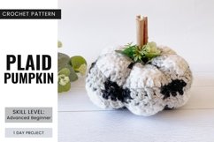 Plaid Pumpkin Crochet Pattern Product Image 1