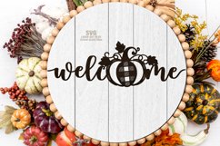 Fall Pumpkin Sign SVG Bundle Laser Cut Files |Welcome Sign Product Image 2