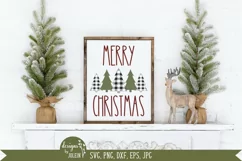Merry Christmas, Plaid Trees, Christmas Designs Product Image 3