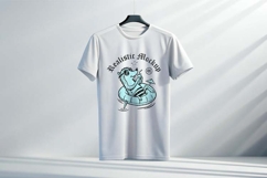 T-Shirt PSD Mockup Hanging on a Wooden Frame Product Image 1