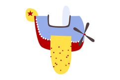 12 Hand-Drawn Cute Airplanes Clipart - Whimsical Product Image 3