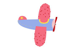 12 Hand-Drawn Cute Airplanes Clipart - Whimsical Product Image 8