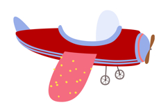 12 Hand-Drawn Cute Airplanes Clipart - Whimsical Product Image 9