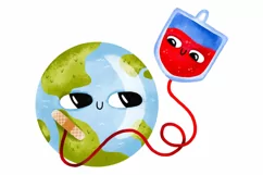 Blood donor day. Medical illustration, health care Product Image 5