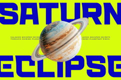 Planet Nebula - Futuristic Display Sans Serif Product Image 7