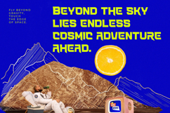 Planet Nebula - Futuristic Display Sans Serif Product Image 11