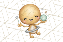 Cosmic Companions Clipart PNG, Cute Alien Creatures Product Image 3