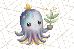 Cosmic Companions Clipart PNG, Cute Alien Creatures Product Image 2