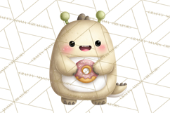Cosmic Companions Clipart PNG, Cute Alien Creatures Product Image 4