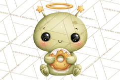 Cosmic Companions Clipart PNG, Cute Alien Creatures Product Image 5