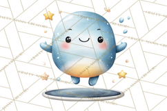 Cosmic Companions Clipart PNG, Cute Alien Creatures Product Image 3