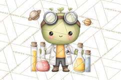 Cosmic Companions Clipart PNG, Cute Alien Creatures Product Image 2