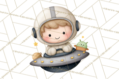 Cosmic Companions Clipart PNG, Cute Alien Creatures Product Image 5
