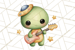 Cosmic Companions Clipart PNG, Cute Alien Creatures Product Image 3