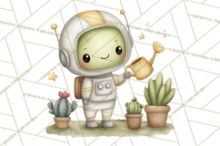 Cosmic Companions Clipart PNG, Cute Alien Creatures Product Image 4