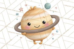 Cosmic Companions Clipart PNG, Cute Alien Creatures Product Image 5