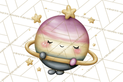 Cosmic Companions Clipart PNG, Cute Alien Creatures Product Image 2