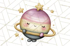 Cosmic Companions Clipart PNG, Cute Alien Creatures Product Image 2