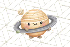 Cosmic Companions Clipart PNG, Cute Alien Creatures Product Image 4