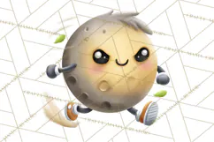 Cosmic Companions Clipart PNG, Cute Alien Creatures Product Image 2