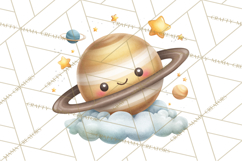 Cosmic Companions Clipart PNG, Cute Alien Creatures Product Image 5