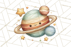 Cosmic Companions Clipart PNG, Cute Alien Creatures Product Image 2