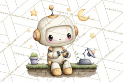 Cosmic Companions Clipart PNG, Cute Alien Creatures Product Image 2