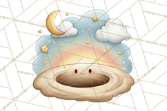 Cosmic Companions Clipart PNG, Cute Alien Creatures Product Image 4