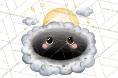 Cosmic Companions Clipart PNG, Cute Alien Creatures Product Image 5