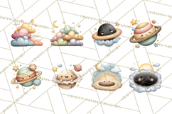 Cosmic Companions Clipart PNG, Cute Alien Creatures Product Image 9