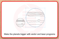 Laser cut SVG Solar system planets Home decor wall art Product Image 3