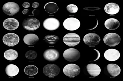 200 PLANETS MOON EARTH TRANSPARENT PNG PHOTOSHOP OVERLAYS Product Image 8