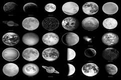 200 PLANETS MOON EARTH TRANSPARENT PNG PHOTOSHOP OVERLAYS Product Image 6